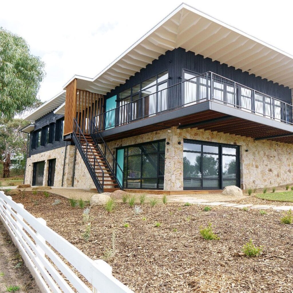 Completed two-storey home in Anglesea Victoria heated with Warmboard